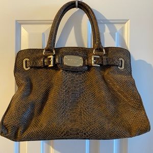 Michael Kors Crocodile Embossed Hamilton